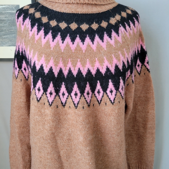 Aspen Fair‎ Isle Turtleneck Pullover Sweater  S - Picture 4 of 12